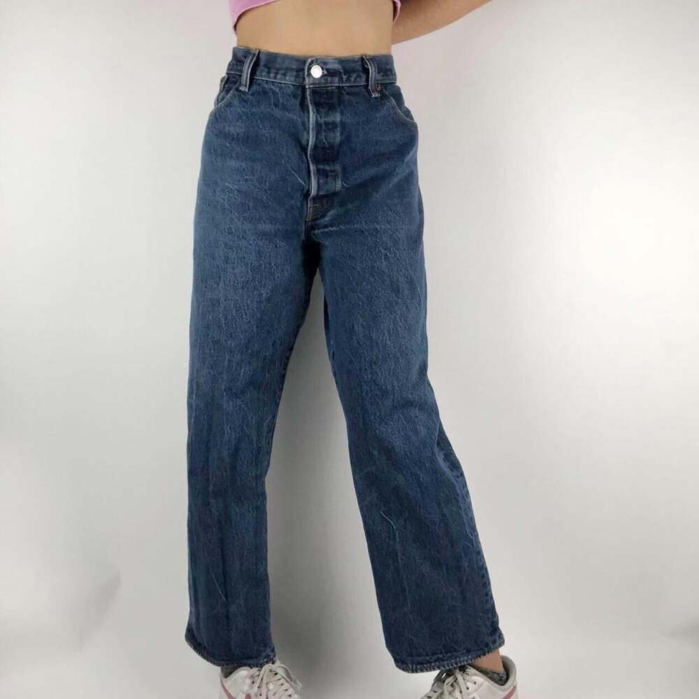 Levi's Men's Blue and Navy Jeans